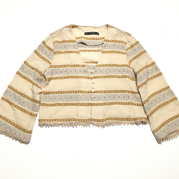 Zara Sweaters - Zara • boho crop cardigan